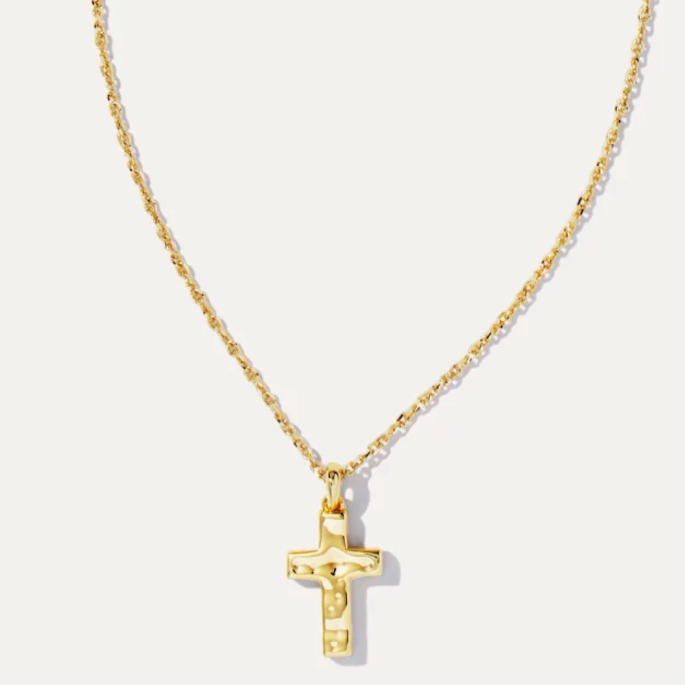 🌼KENDRA SCOTT GOLD CROSS NECKLACE IN GOLD